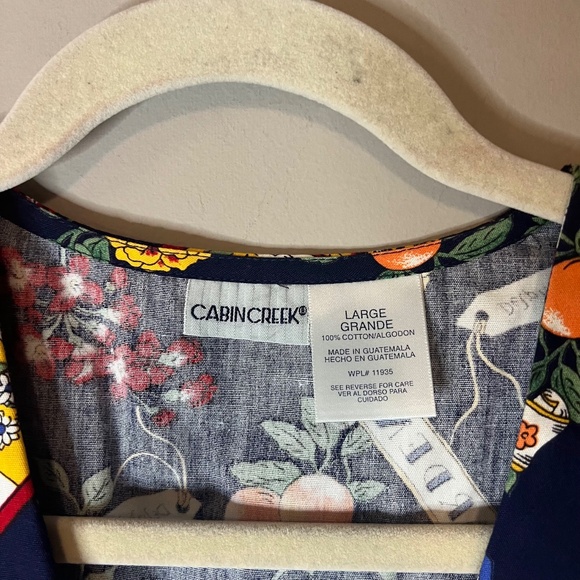 Vintage 1990s Garden Botanical Vest Waistcoat - Picture 3 of 4